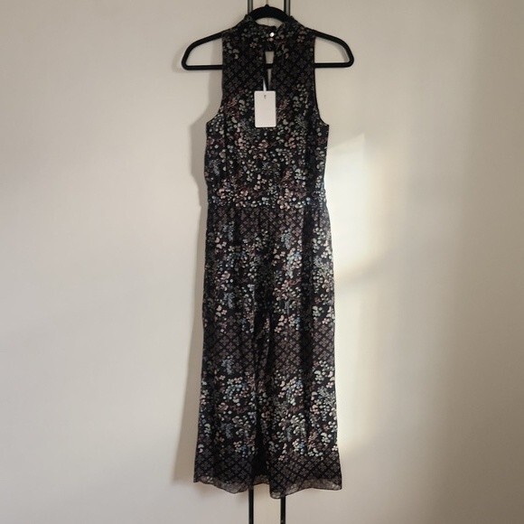 Ted Baker Black Hazel High-Neck Marcila Wide-Leg Jumpsuit Ted size 2-US size 4-6 - Picture 9 of 16